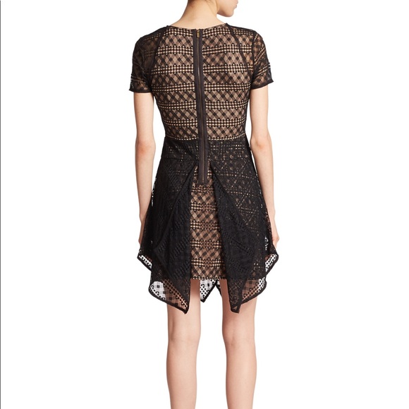 bcbg Aileen draped lace dress black - Picture 6 of 6
